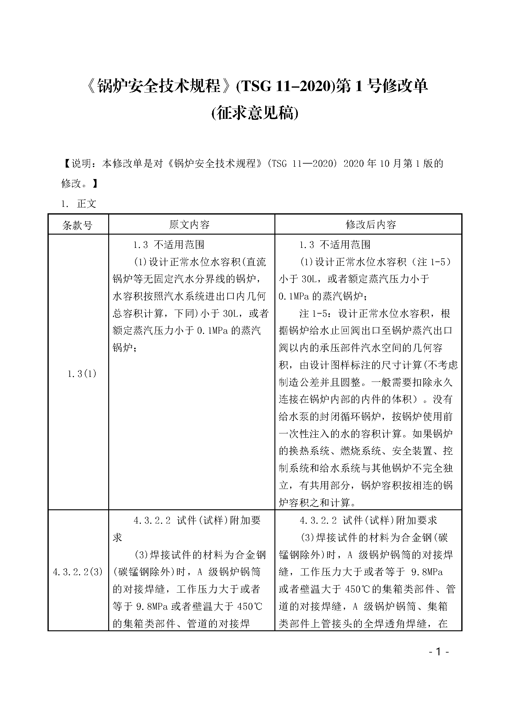 附件1:《〈鍋爐安全技術(shù)規(guī)程〉(TSG 11-2020)第1號(hào)修改單(征求意見稿)》_頁面_1.png